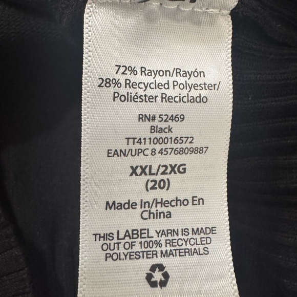 Time and Tru Women's Dark Turtleneck Sweater - Picture 4 of 6